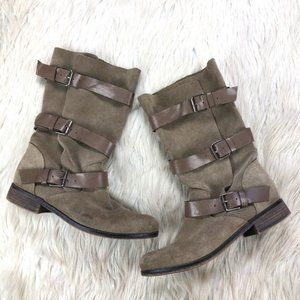 Steve Madden Slouchy Strappy Mid Calf Boots